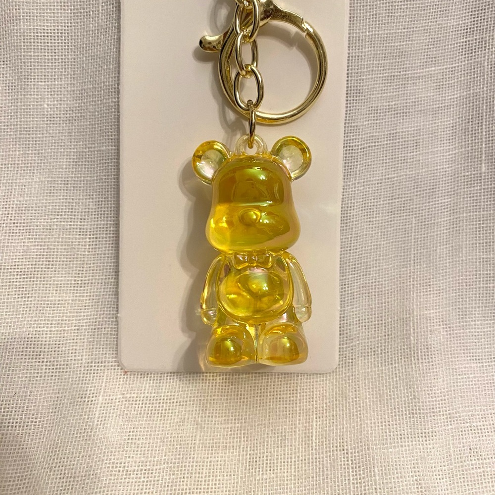 Iridescent Teddy Bear Keychain/Bag Charm Set of 6 | Add some fun to your bag - Picture 4 of 9